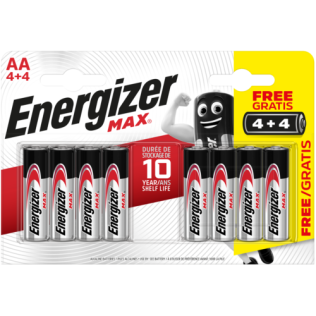 Energizer AA Batteries - 4+4 Pack