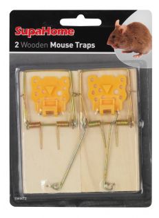 Pack Of 2 2 Wooden Mouse Traps