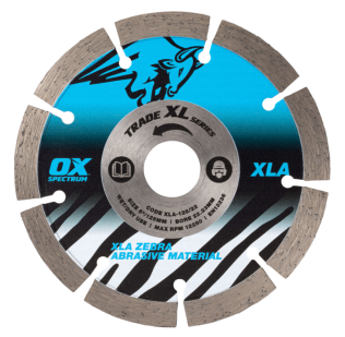 OX Trade XL Abrasive Diamond Blade - 125/22.23mm 