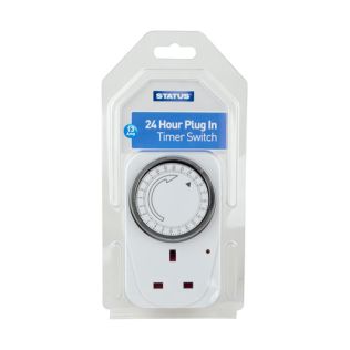 24 Hour Standard Timer Switch - White