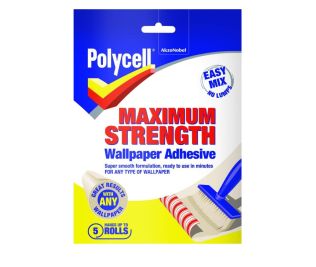 Polycell Wallpaper Adhesive Max Strength 5 Rolls
