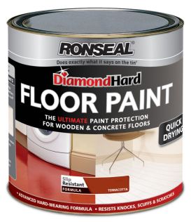 Ronseal Diamond Hard Floor Paint Terracotta 750ml