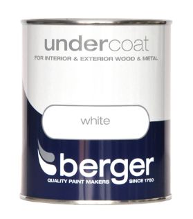Berger Paint Undercoat White 750ml