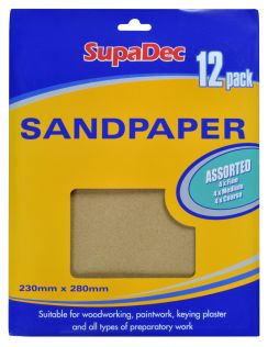 Sandpaper General Purpose 12Pc
