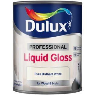 Dulux Professional Liquid Gloss Paint 750ml Pure Brilliant White