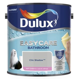 Dulux Easycare Bathroom Soft Sheen Paint 2.5L Chic Shadow