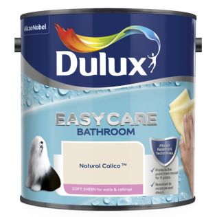Dulux Easycare Bathroom Soft Sheen Paint 2.5L Natural Calico