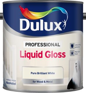 Dulux Professional Liquid Gloss Paint 2.5L Pure Brilliant White