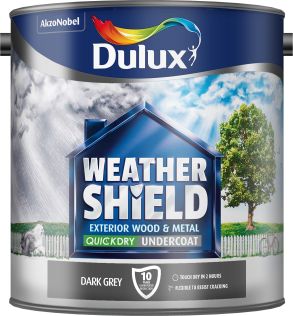 Dulux Weathershield Undercoat Paint Grey 2.5L