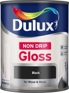 Dulux Non-Drip Gloss Paint 750ml Black