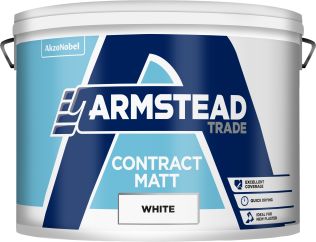 Armstead Contract Matt Emulsion Paint White 10L