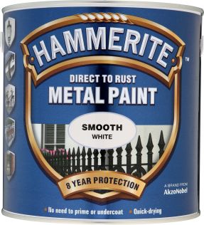 Hammerite Metal Paint Smooth White 2.5L