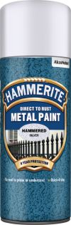 Hammerite Metal Paint Hammered Silver 400ml Aerosol
