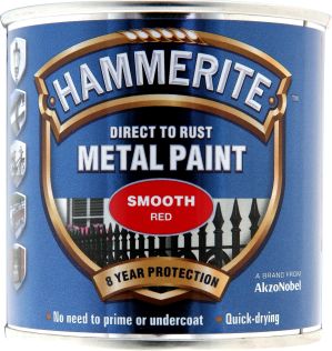 Hammerite Metal Paint Smooth Red 250ml
