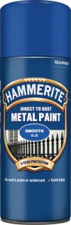Hammerite Metal Paint Smooth Blue 400ml Aerosol