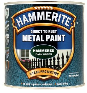 Hammerite Metal Paint Hammered Dark Green 2.5L