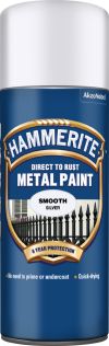 Hammerite Metal Paint Smooth Silver 400ml Aerosol