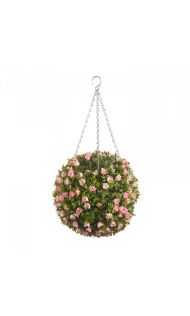 Topiary Pink Rose Ball 30Cm
