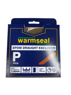 5m Brown 'P' Profile Longlife Foam Draught Excluders
