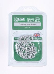 Square Head Bolts & Nuts 20-Pack