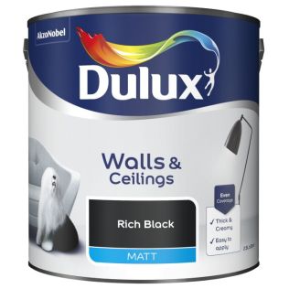 Dulux Matt Paint 2.5L Rich Black
