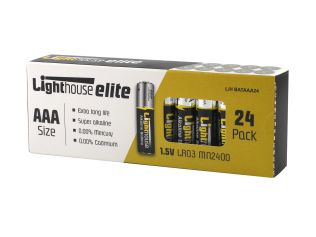 Lighthouse AAA Batteries - 24 Pack