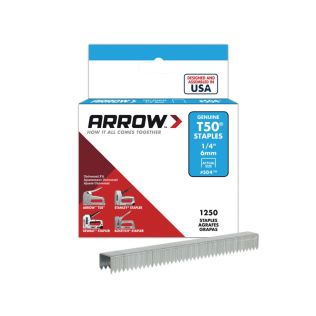 Staples Arrow T50 1/4" Per Box (1250) 6mm