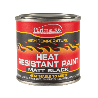 Everbuild - Heat Resistant Paint Matt Black - 125ml