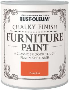 Rustoleum Chalky Finish Furniture Paint Pumpkin 750ml
