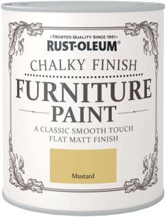 Rustoleum Chalky Finish Furniture Paint Mustard 750ml
