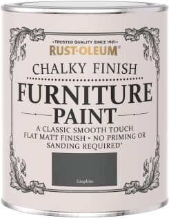 Rustoleum Chalky Finish Furniture Paint Graphite 750ml
