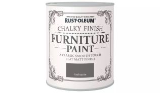 Rustoleum Chalky Finish Furniture Paint Anthracite 750ml