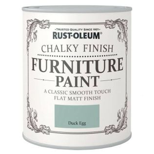 Rustoleum Chalky Finish Furniture Paint Duck Egg 750ml