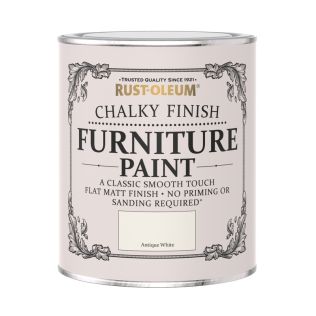 Rustoleum Chalky Finish Furniture Paint Antique White 750ml