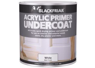 Blackfriar Quick Drying Acrylic Primer Undercoat Matt White 500ml