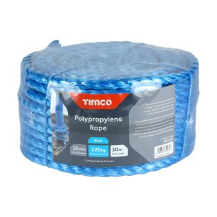 Blue Poly Rope - Coil 12mm X 30M