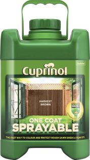 Cuprinol - Sprayable Fence Treatment - Harvest Brown - 5L