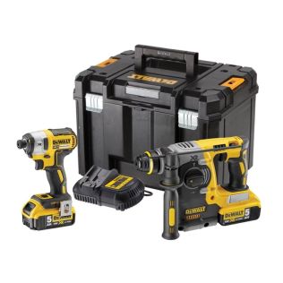 DeWalt DCK2532P2 18v Cordless SDS Hammer Drill and Impact Driver Twin Pack