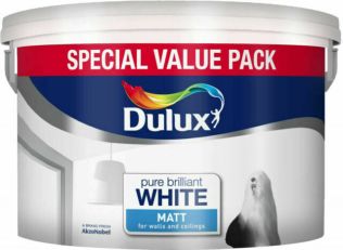 Dulux Matt Pure Brilliant White 7L
