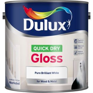 Dulux Quick Dry Gloss Pure Brilliant White 2.5L