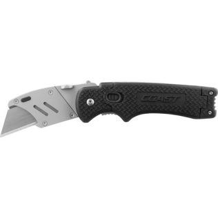 Coast Utility Knife S/Steel Folding Handle With Blades In Handle
