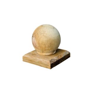 Fence Post Ball Finial Green