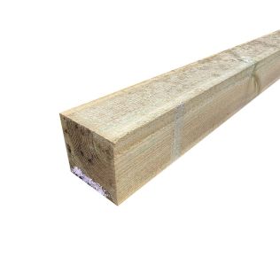 Square Fence Post Treated 100mm x 100mm - 2.4M