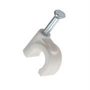 Cable Clips Round White 2.75mm