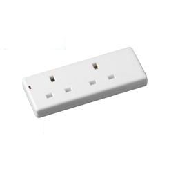 Prepack 2 Gang Extension Socket With Neo