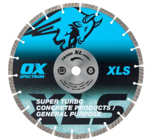 OX Trade XL Super - Turbo Segmented Diamond Blade - Concrete & GP - 115/22.23mm 