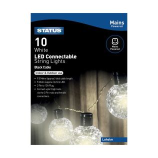 Laholm - 10 Commectable Party Lights - LED - Cool White - Indoor/Outdoor
