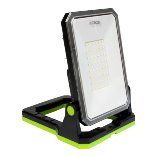 Luceco - Rechargeable Folding Magnetic Work Light 1300LM 10W 6500K (with Power-bank)