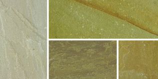 Natural Sandstone Patio Pack Autumn Green 4570 X 3340 X 22mm (15.3M&Sup2; Pack)