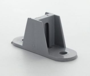Grey Downpipe Back Plate For Barrel Clip 68mm